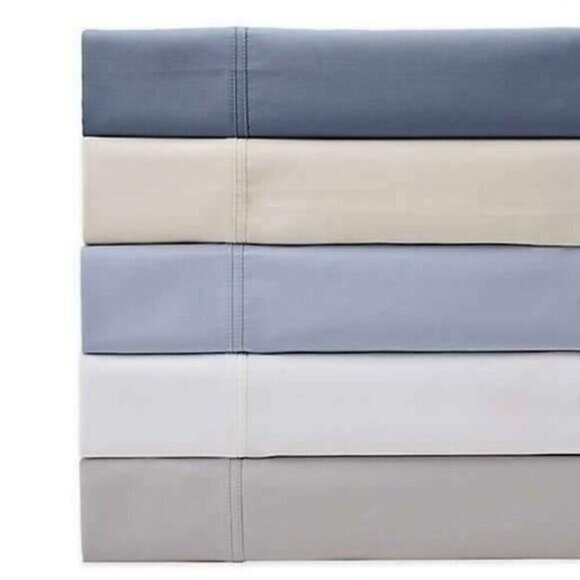 100% Egyptian Cotton 2 Pack Pillowcases Standard/Queen - Picture 2 of 11
